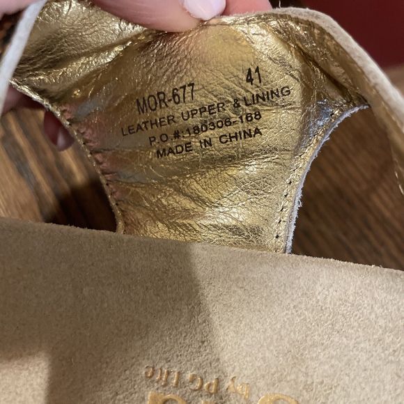 Alegria By PG Lite Sandals Womens 41 Morgyn Strappy Gold Flowery - Picture 7 of 11